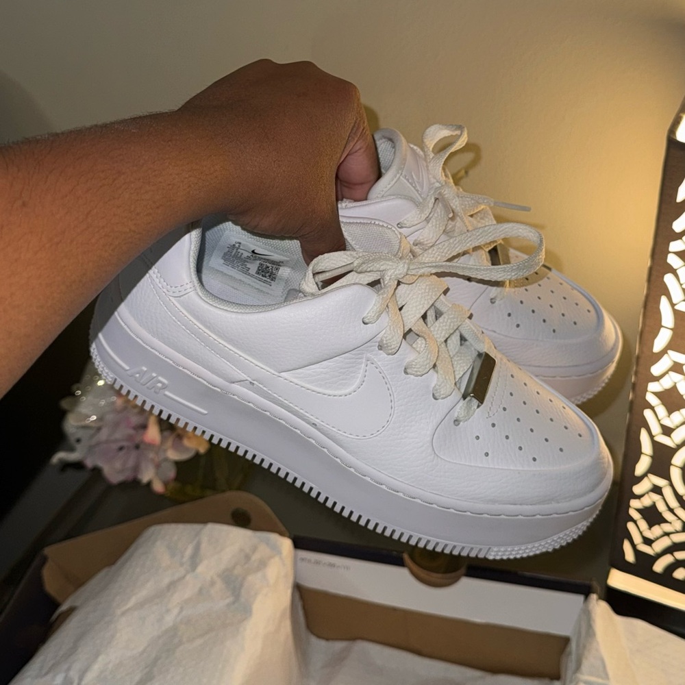 Nike Air Force 1 Sage Platform | White